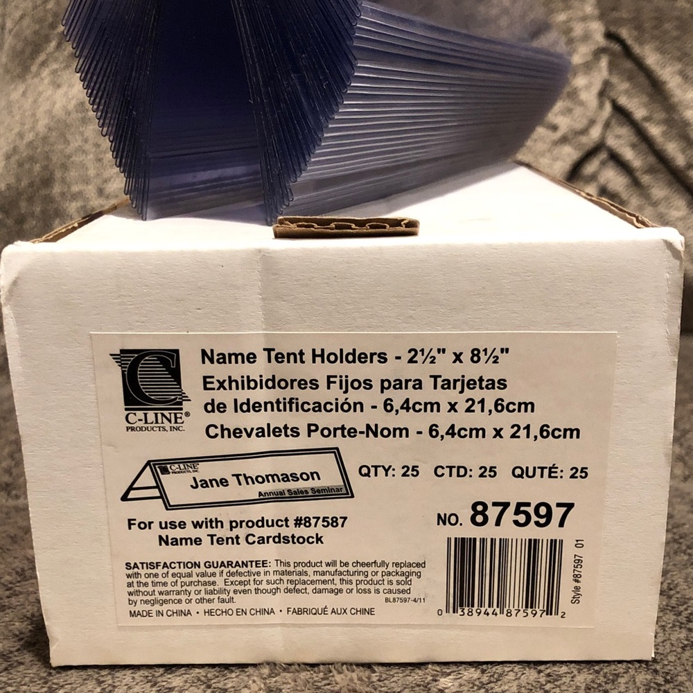 C-Line Name Tent Holders